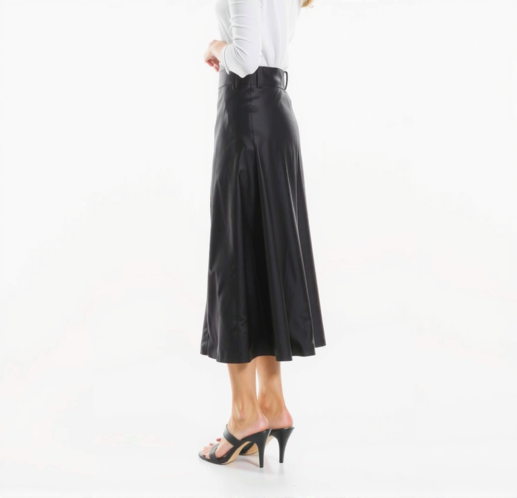 Sophisticated Pleated Midi Skirt